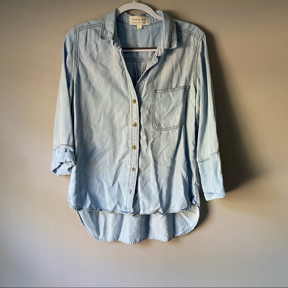 Cloth & Stone Tencel Button shirt
